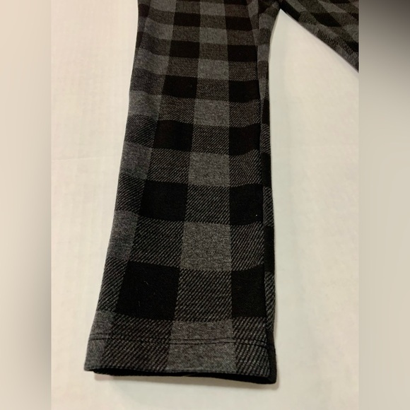 LOFT Women's Buffalo Plaid Ponte Leggings Grey/Black | Size Medium | Great Cond - Picture 5 of 16